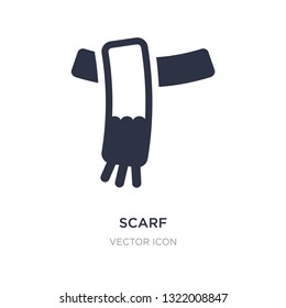 scarf icon on white background. Simple element illustration from Autumn concept. scarf sign icon symbol design.