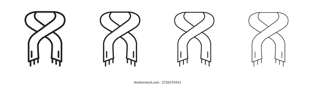 Scarf icon set vector eps10. illustration, logo sign symbol pictogram template