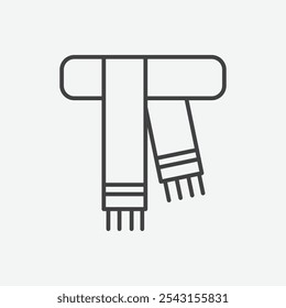 Scarf icon set. vector illustration.