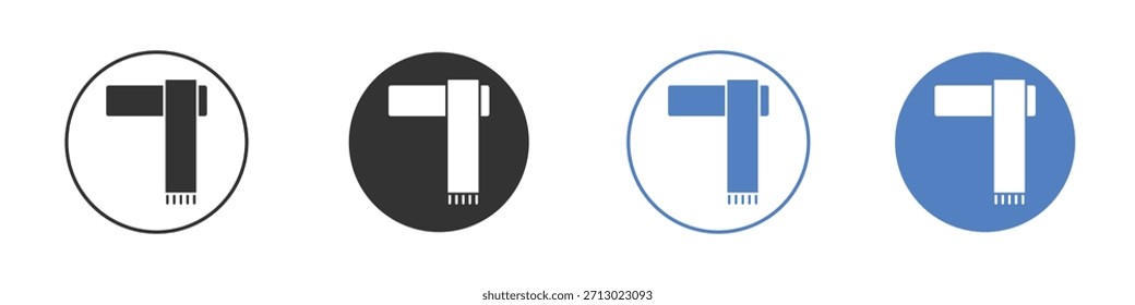 Icono de bufanda simple Vector minimalista EPS
