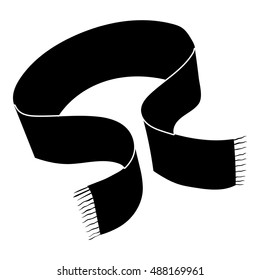 Scarf icon in simple style on a white background vector illustration