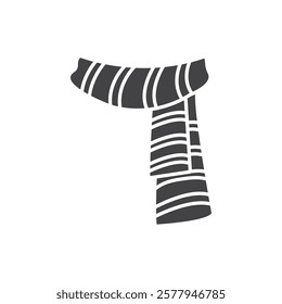 Scarf icon Simple thin line flat symbol