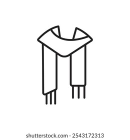 Scarf icon. simple vecor icon.