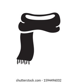 Scarf icon in trendy flat style design. Vector graphic illustration.  EPS 10.