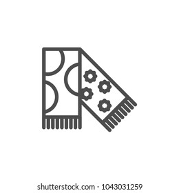 scarf icon vector