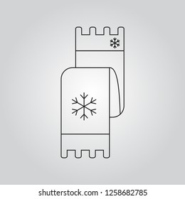 Scarf icon vector