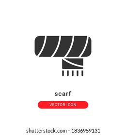 Schal-Symbol, Vektorgrafik. Schal-Icon-Briyph-Design.