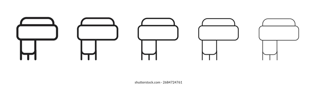 Ilustración vectorial del icono de la bufanda aislada