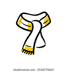 Estilo de Ilustración vectorial de icono de bufanda