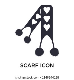 Scarf icon vector isolated on white background for your web and mobile app design, Scarf logo concept