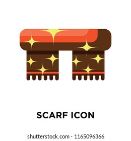 Scarf icon vector isolated on white background, Scarf transparent sign , colorful symbols