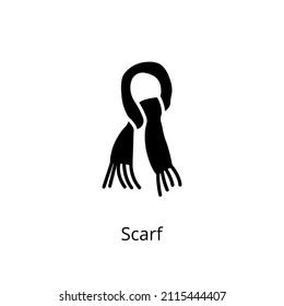 Scarf Icon In Vector. Logotype