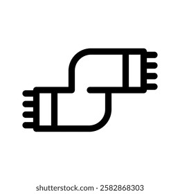 Scarf Icon Vector Symbol Design Illustration