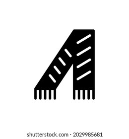 vector de icono de la bufanda para su elemento de diseño