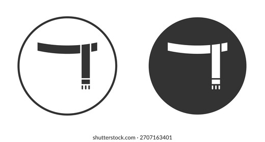 Icono de la bufanda para el diseño del Sitio web, logotipo para el Web y los App.