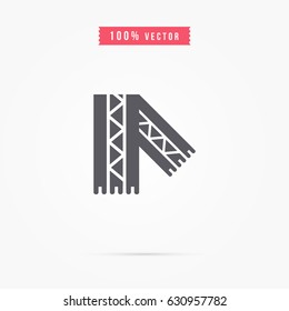 scarf icon. winter cloth