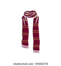 Scarf icon, winter cold season logo