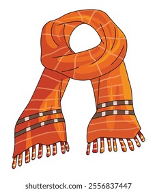 Scarf isolated on white background