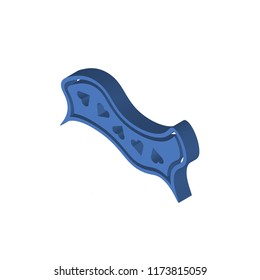 Scarf isometric left top view 3D icon