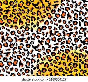 Scarf leopard pattern, vector