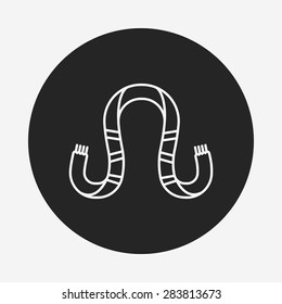 scarf line icon