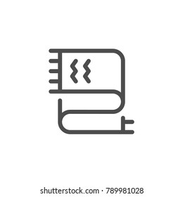 Scarf line icon