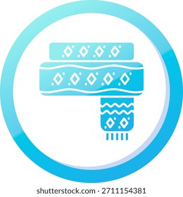 Scarf Line vector Icon Design