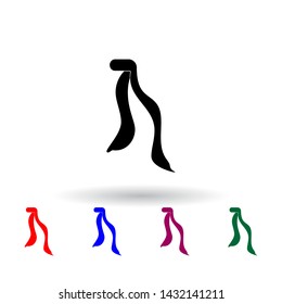 scarf multi color icon. Elements of clothes set. Simple icon for websites, web design, mobile app, info graphics
