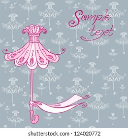 scarf on umbrella