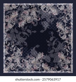 scarf pasley for textile fabric