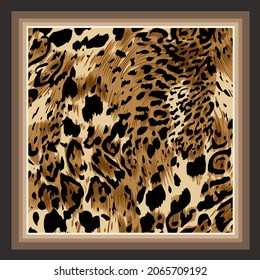 scarf pattern animal skin illustration