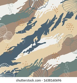 Scarf pattern design on brown background