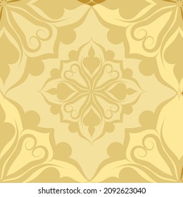  scarf pattern design on red. Geometric ornament with frame, border. Bandanna, shawl, scarf, tablecloth design for textile fabric print 