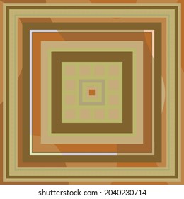 diseño de patrones de bufanda en blanco. Ornamento geométrico con marco, borde. Banana, chal, pañuelo, manteles para la impresión de tela textil 