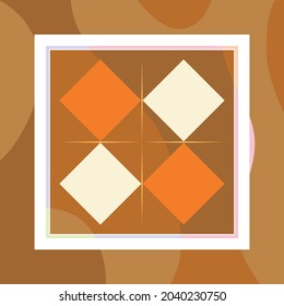 diseño de patrones de bufanda en blanco. Ornamento geométrico con marco, borde. Banana, chal, pañuelo, manteles para la impresión de tela textil 