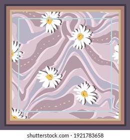 scarf pattern design textile illustration