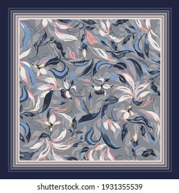 scarf pattern design textile illustration