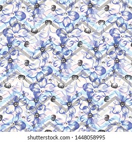 Scarf pattern fabric textile print background design.