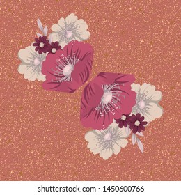 Scarf pattern fabric textile print background design.