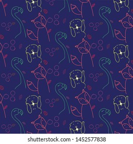 Scarf pattern fabric textile print background design.