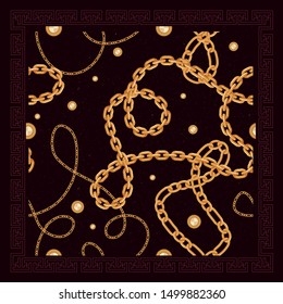 Scarf pattern fabric textile print background design.