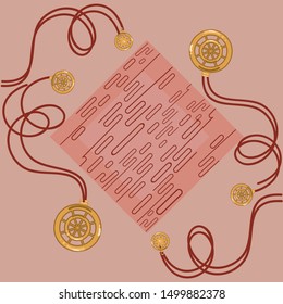 Scarf pattern fabric textile print background design.