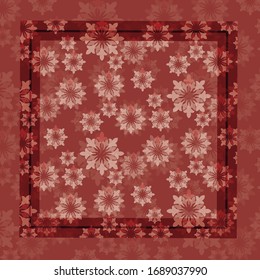 Scarf pattern fabric textile print background design