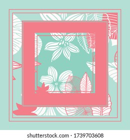 Scarf pattern fabric textile print background design