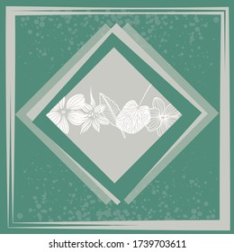 Scarf pattern fabric textile print background design