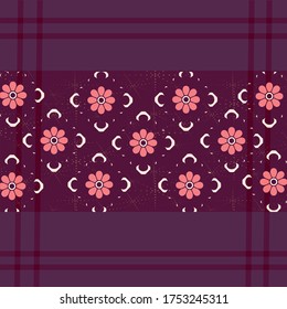 Scarf pattern fabric textile print background design