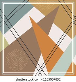 scarf pattern with modern style design