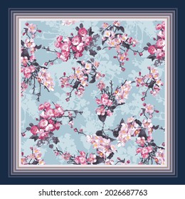 scarf pattern textile design illustration