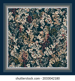 Schal-Muster Textil-Design-Illustration