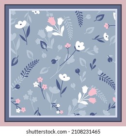 ilustración de diseño textil de patrón de bufanda